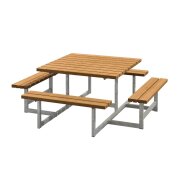 PLUS Picnic Kombimöbel - 200 cm - Farbgrundiert Teak