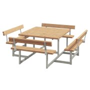 PLUS Picnic Kombimöbel m / 4 Rückenlehnen - 224...