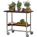 PLUS Urban Picknick Pflanz- / Grilltisch - 100 cm - Schwarz