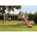 PLUS Play Spielturm mit Schaukelanbau inkl. roter Rutsche