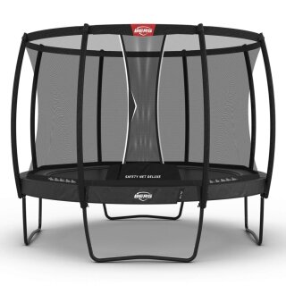 BERG Trampolin rund Elite Regular 330 Grau + Sicherheitsnetz Deluxe