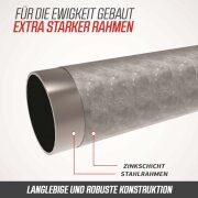 BERG Trampolin rund Elite Regular 330 Grau + Sicherheitsnetz Deluxe