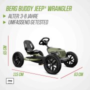 BERG Gokart Buddy Jeep Wrangler BFR 2025 mit Anhänger