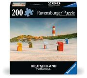 Ravensburger Leuchtturm hinter der Düne auf Borkum