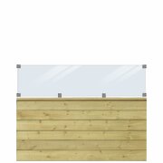 PLUS Klink Profil-Zaun inkl. Glas