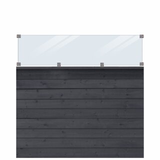 PLUS Klink Profil-Zaun inkl. Glas