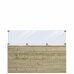 PLUS Plank Profil-Zaun inkl. Glas