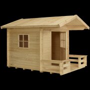 PLUS Spielhaus m/Terrasse inkl. Dachpappe