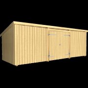 PLUS Nordic Multi Gartenhaus 14 m2 - 3 Modulen - geschlossener Fassade