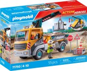 Playmobil Baustellen-LKW mit Kran