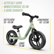 Berg Laufrad MOOV 10 Sage Green ab 2 Jahre