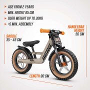 BERG Laufrad Biky Sand Handbrake 12 Zoll