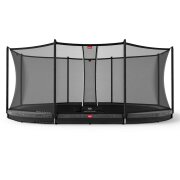 BERG Trampolin Grand Favorit InGround 520 Grey + Safety...