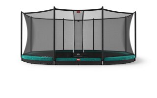 BERG Trampolin Grand Favorit InGround 520 Green + Safety Net Comfort Airflow