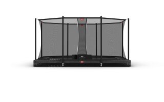 BERG Trampolin Ultim Favorit InGround 410 Grey + Safety Net Comfort Airflow