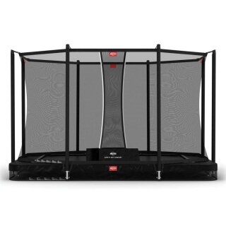 BERG Trampolin Ultim Favorit InGround 410 Black + Safety Net Comfort Airflow