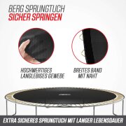 BERG Trampolin Ultim Favorit Regular 330 Black + Safety...