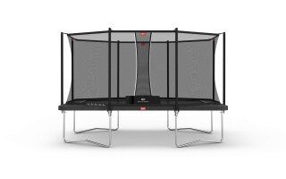 BERG Trampolin Ultim Favorit Regular 410 Grey + Safety Net Comfort Airflow