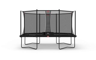 BERG Trampolin Ultim Favorit Regular 410 Black + Safety Net Comfort Airflow