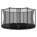 BERG Trampolin Favorit InGround 430 Black + Sicherheitsnetz Comfort Airflow