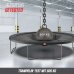 BERG Trampolin Favorit InGround 430 Black + Sicherheitsnetz Comfort Airflow