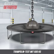 BERG Trampolin Favorit InGround 380 Black + Sicherheitsnetz Comfort Airflow